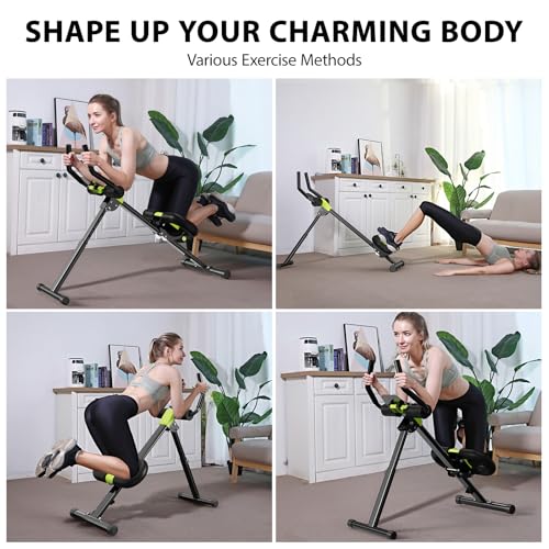 Ab Workout Machine for Home Fitness - Abdominal & Core Trainer, Adjustable & Foldable, VISLIM