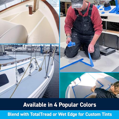 TotalBoat TotalTread Non-Skid Deck Paint for Boat Floors - Light Gray 128 Fl Oz