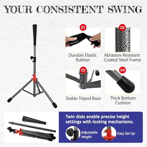 Ameritco Black 7x7ft Baseball Practice Net with Target and Tee for Hitting Pitching and Batting