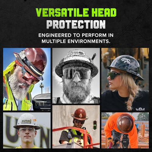 Lift Safety CSA DAX Full Brim Hard Hat White - Impact-Resistant, Moisture-Repelling Liner