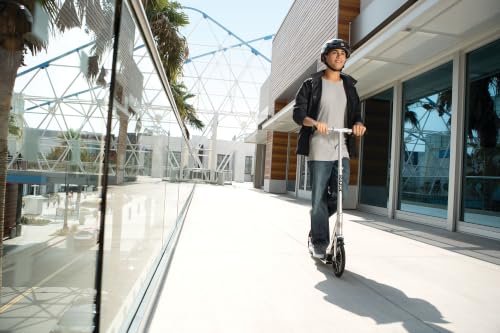 Razor A6 Kick Scooter White for Taller Riders - Adjustable Handlebar, 10" Wheels, Foldable
