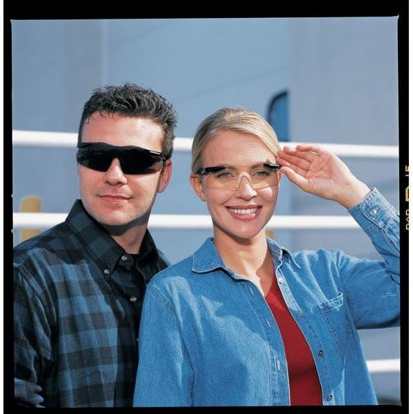 Smith & Wesson Magnum Safety Glasses - Mini Black Frame with Clear Lens | Single Pair