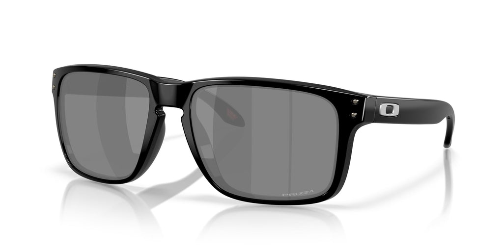 Oakley OO9487F Holbrook XXL Low Bridge Fit Sunglasses, Polished Black/Prizm Black, 61 mm
