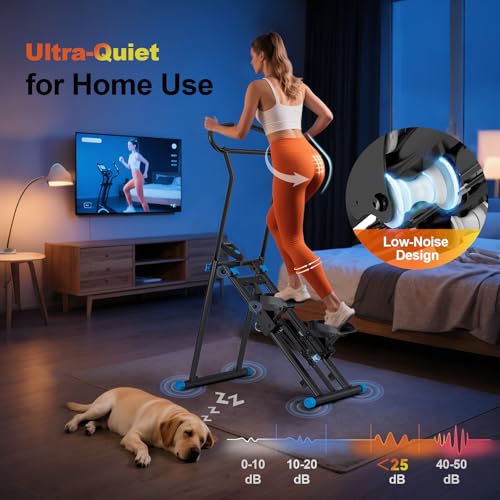 FitNexus 350lb Capacity Home Stair Stepper with LCD Display & Non-Slip Pedals