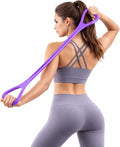 Figure 8 Resistance Band - Versatile Elastic Workout Band for Arms, Legs & Core - Portable Fitness Equipment, Purple