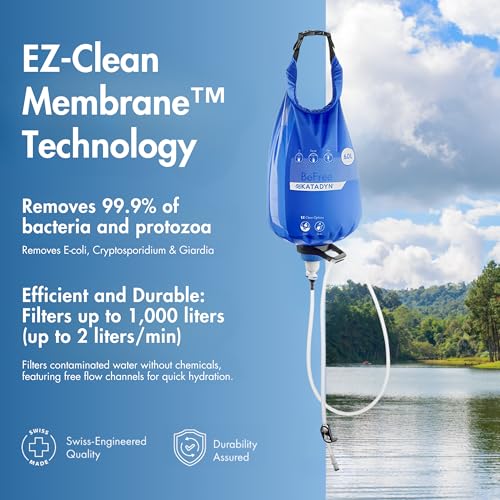 Katadyn BeFree Gravity 6L Water Filter System for Camping & Group Use