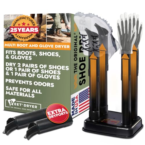 Electric Boot and Glove Dryer with Built-In Glove DryPorts - Safe, Quiet, Fast Drying