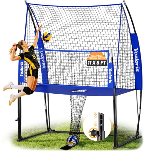 11x8FT Volleyball Net with Height Adjustment & 2-in-1 Training Mode