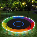 Rainbow 40-Inch Saucer Tree Swing with LED Lights, Heavy Duty 700LBS