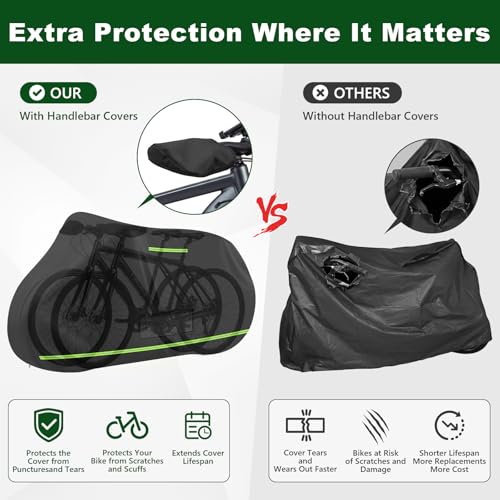 XXL Bike Cover for Transport 3 Bikes Waterproof Rack Cover - CEMOFE