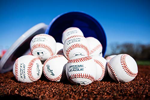 Rawlings Youth Baseballs 24 Pack for Game & Practice | Durable Leather Cover