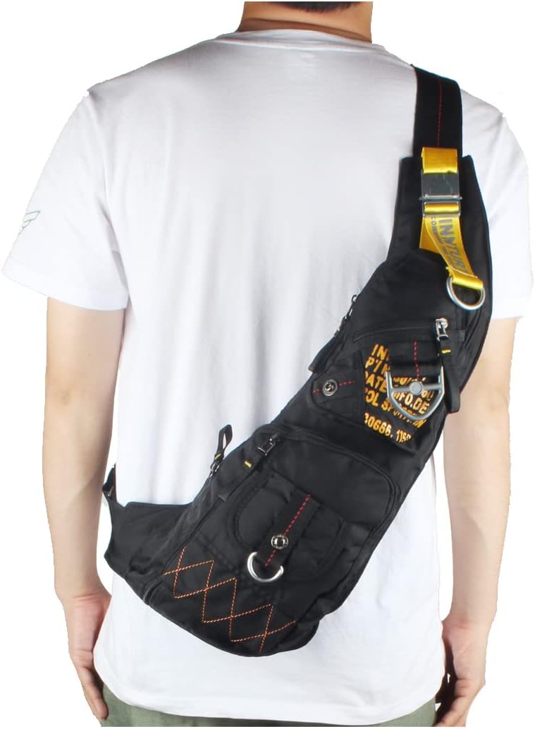 Skiennix Nylon Sling Chest Bag - Versatile Daypack for Travel & Gym | Lightweight & Durable