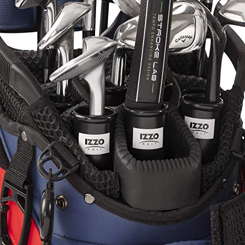 Izzo Golf Black Plastic Golf Club Tube 1.5-Inch - 14 Pack