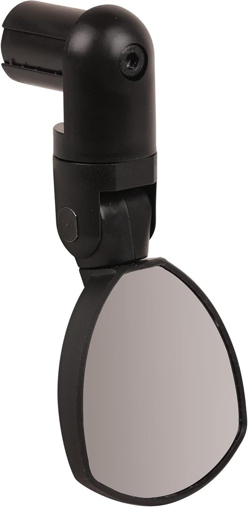 Zefal Spin 25 Bar-End Bike Mirror – Compact Foldable Rearview Mirror for Road & Gravel Bikes | 25 cm² Convex Chrome ABS, Triple-Axis Adjustable, Reversible Mount, 57 g