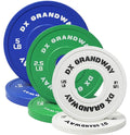 DX Grandway 17.5LB Combo Rubber Bumper Plates - Support Olympic Weightlifting