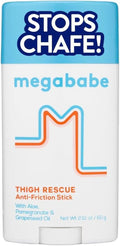 Megababe Thigh Rescue Anti-Chafe Stick - Prevent Skin Chafe & Irritation | Ideal for Thighs, Arms & Bra-Lines