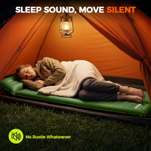 CFRERO 3-Inch Memory Foam Camping Sleeping Pad with Built-in Pump & Air Pillow