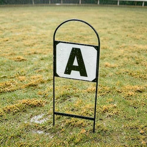 8Pcs Metal Dressage Arena Letters Set for Equestrian Training & Events