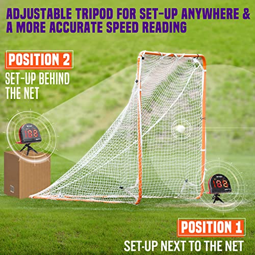 Lacrosse Speed Radar Gun - Shot Power & Speed Detection for Training & Practice