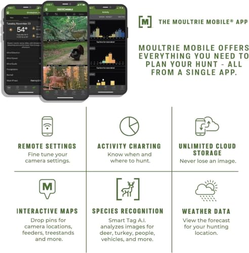 Moultrie Edge Cellular Trail Camera 33MP 2-Pack | Wireless Hunting Camera with Built-In Memory