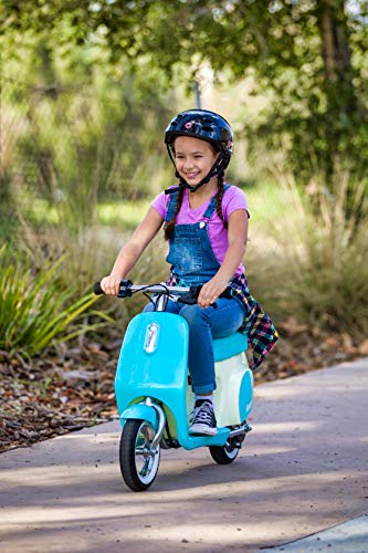 Mini Electric Scooter for Kids - Retro Style Youth E-Scooter, Up to 8 mph, 40 Min Ride Time