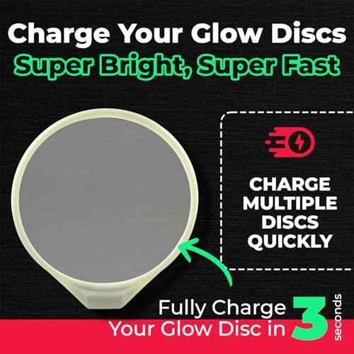 HYZER HOUND DISCS Glow Disc Golf Charger USB-C Rechargeable Halo Red