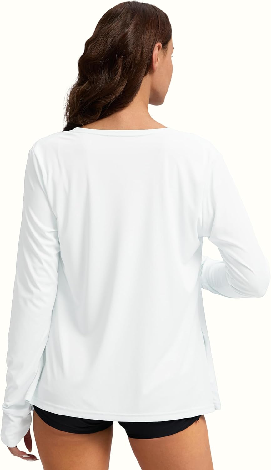 Skiennix Women's UPF 50+ Sun Shirt - Lightweight Long Sleeve UV Protection Cardigan with Pockets