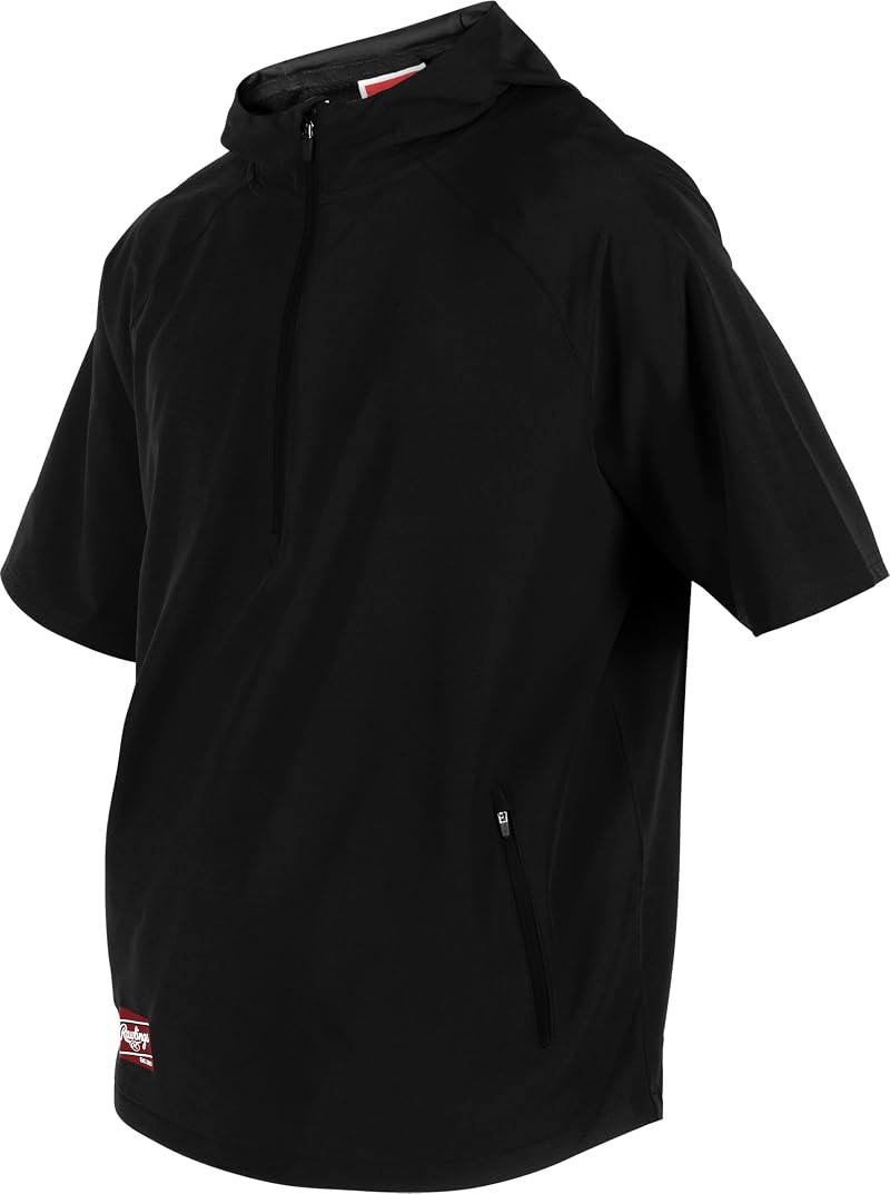 ColorSync Short Sleeve Hooded Cage Jacket - Large, Black