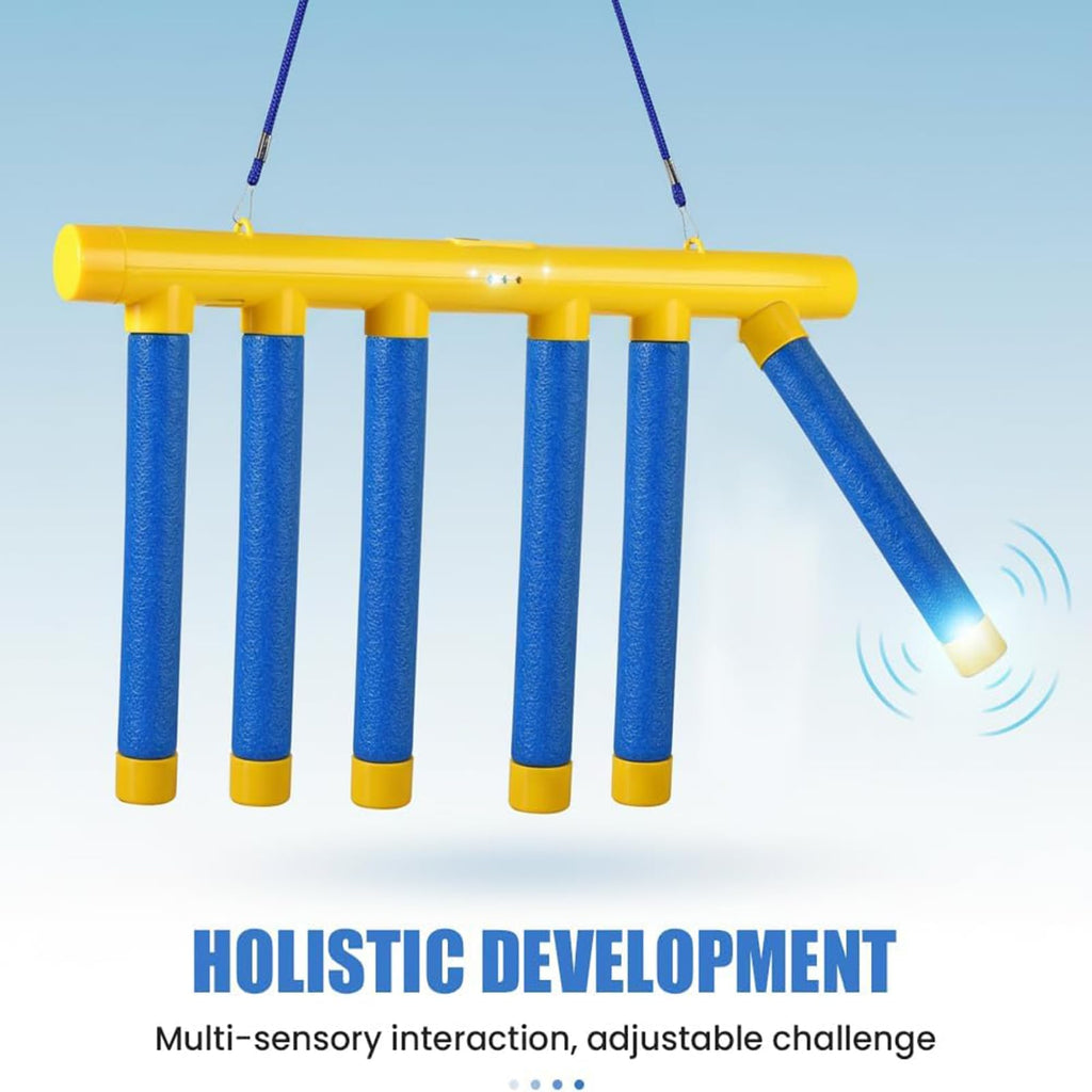 KBBYT Reflective Drop Stick Challenge Game, Catch All Drop Sticks, Hand Eye Coordination Reflex Training Toy, 3 Adjustable Speed Modes (Dark Blue)