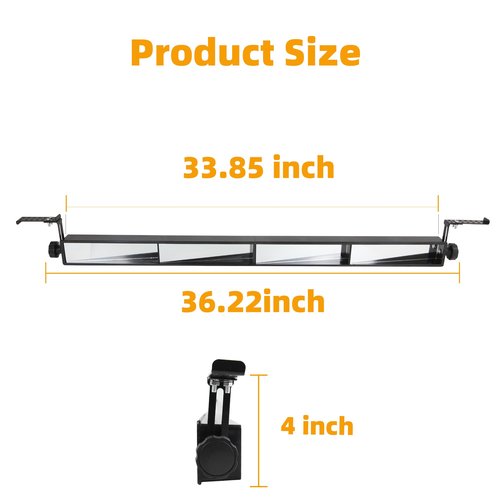 MIXOPOLY 4 Panel Golf Cart Rear View Mirror Wide Angle Universal for Yamaha EZGO Club Car, View Wink Mirror, Eliminate Blind Spots