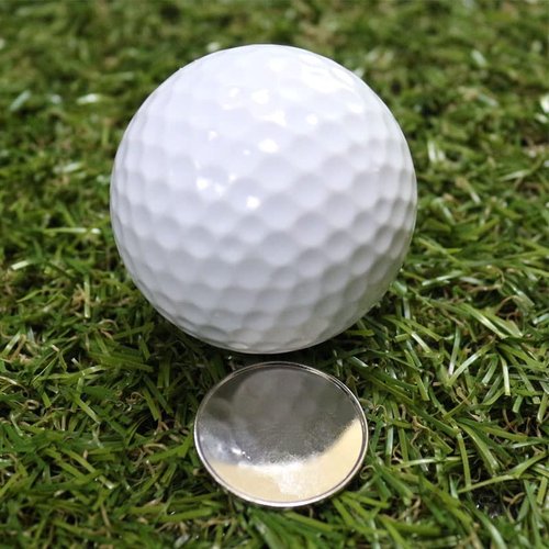 PINMEI Golf Ball Marker Blank Golf Markers Suit for Custom Printing, Pack of 10 (30mm)