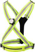 Glow Running Vest - Reflective Safety Vest with Detachable Light | 8 Glow Colors for Night Running & Cycling