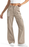 Moosehill Women's Cargo Hiking Pants - High-Waisted, Lightweight, Water-Resistant | Perfect for Outdoor Adventures