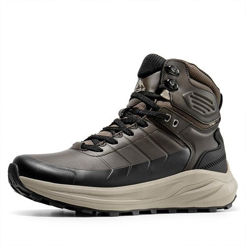 NORTIV 8 Men's Waterproof Hiking Boots Lightweight Non-Slip Outdoor Ankle Trekking Boots Expedition,Size 11,Dark Brown,SNHB241M