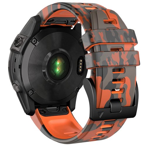 Bandkids 26mm Camo Band Compatible for Garmin Fenix 5X /Fenix 6X /Fenix 7X/Tactix Delta/Fenix 3/3 HR,Soft Waterproof Sport Quickfit Watch Bands for Garmin Fenix 6X Pro/5X Plus