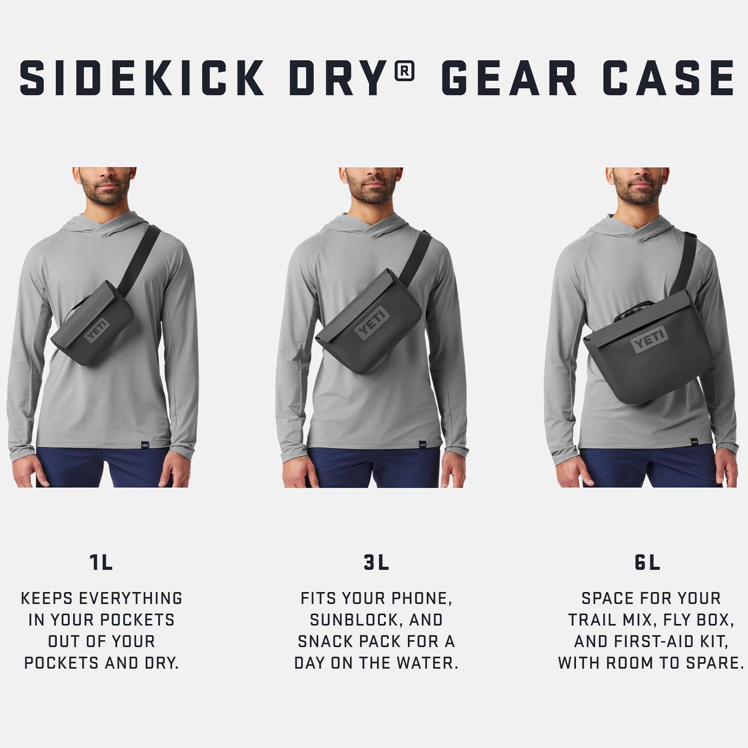 YETI Sidekick Dry Waterproof Gear Case - Durable, Versatile Storage Bag for Outdoor Adventures