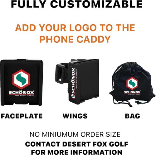 DESERT FOX GOLF Cart Phone Caddy for Michigan Wolverines Fans - Golf Cart Phone Holder & Accessories - Officially Licensed Collegiate Golf Gifts