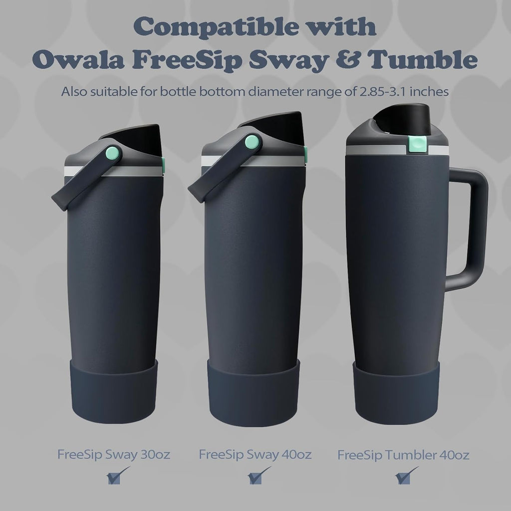 Owala Silicone Boot Set - Non-Slip, Scratch-Resistant Stability Enhancer for 30oz & 40oz Bottles | Foggy Tide