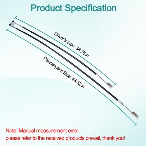 RO6G Replacement EZGO Brake Cable 70969-G03 for EZGO TXT Brake Cable and Ezgo Medalist Brake Cable Gas & Electric Golf Carts (1994-2008 Up), Replace 70716-G03 70273-G03 Golf Cart Brake Cable