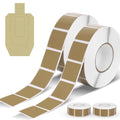 4000 Pieces/4 Rolls Square Target Pasters, 0.87 Inch Target Pasters Self-Adhesive Targets Sticker Portable Roll Sticker for Cardboard Targets