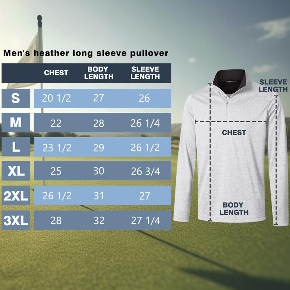 Skiennix Long Sleeve Golf Shirt - 1/4 Zip Pullover with UPF 50 Sun Protection | Lightweight Athletic Fit