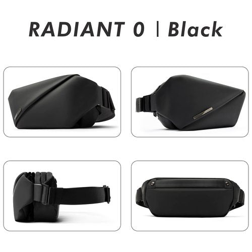 NIID-R0 Sling Bag,Chest Bags for Switch 2,Crossbody Bag Men,Stylish Multipurpose Fanny Pack,Waterproof Crossbody Bag Shoulder Backpack for Travel Gym Cycling, Black