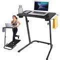 VTORY Treadmill Desk – Adjustable Desk for Walking Pad, Stable & Heavy-Duty Height 30"-47", Portable Walking Pad Desk Table Stand for Home Office & Work with Installation Guide (Black)