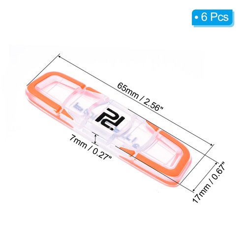 PATIKIL Tennis Racket Vibration Dampener, 6 Pack Soft Silicone Tennis Racquet Shock Absorber String Damping, Orange