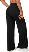 ABOCIW Women's High Waist Straight Leg Leggings - No Front Seam Yoga Pants for Gym & Workout