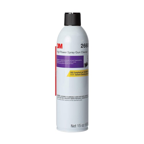 3M High Power Spray Gun Cleaner, 26689, 15 oz, Remove Paint and Coatings from Automotive Industrial Spray Equipment, Pack of 1