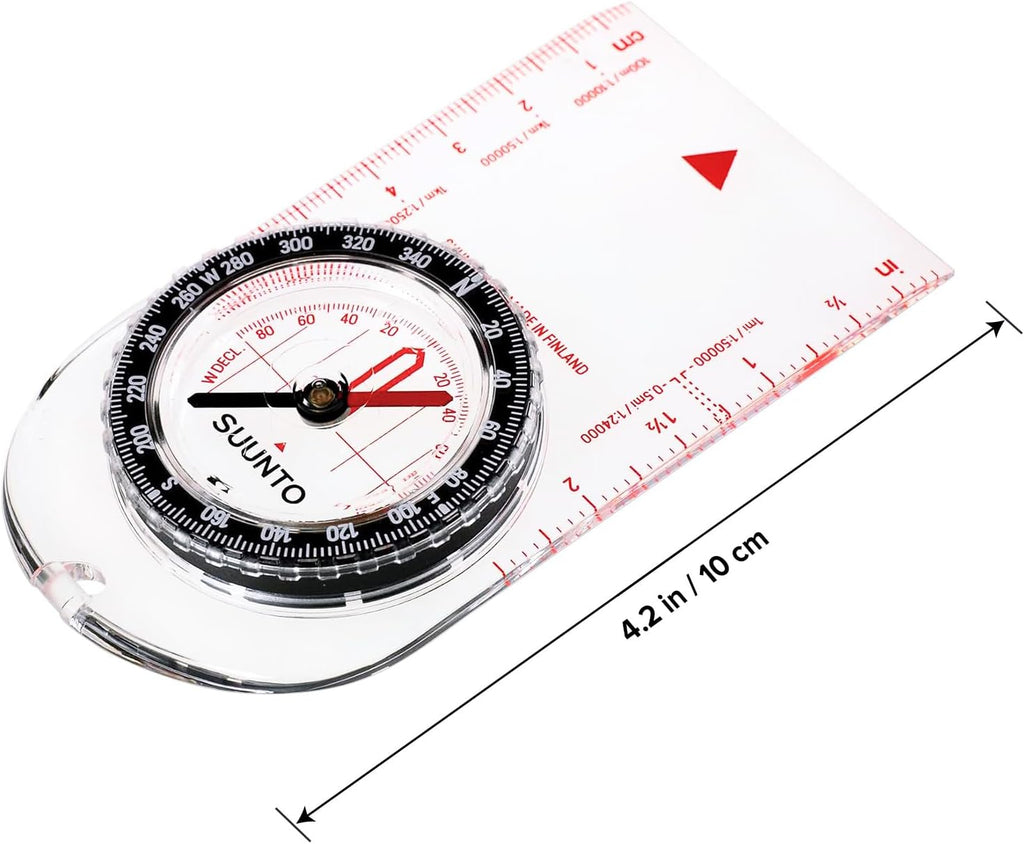 SUUNTO A-10 Compass - Compact & Easy-to-Use Hiking Compass for Outdoor Adventures
