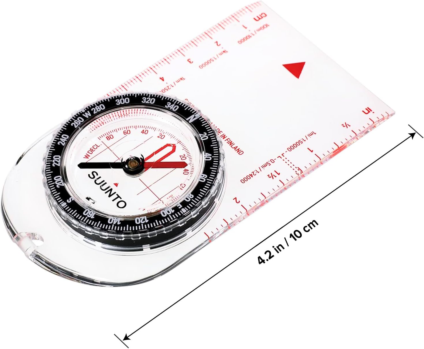 SUUNTO A-10 Compass - Compact & Easy-to-Use Hiking Compass for Outdoor Adventures