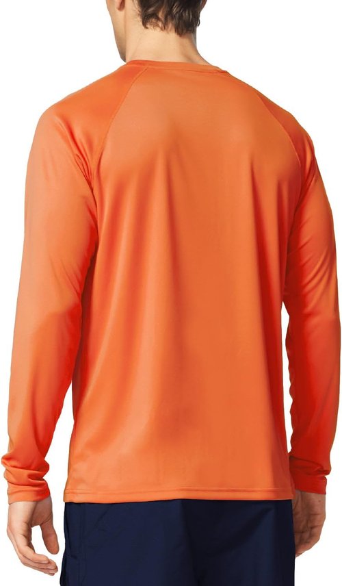 Baleaf Men's UV Protection Long Sleeve Rash Guard - SPF UPF 50+ Quick Dry Fishing & Running Shirt