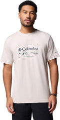Columbia Men's Kwick Hike Tee - Comfortable Graphic Short Sleeve Shirt for Outdoor Adventures